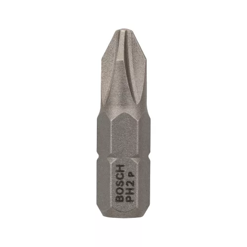 Bosch Phillips extra kemény bitfej PH2 x 25 mm műanyag dobozban - 100 db/cs
