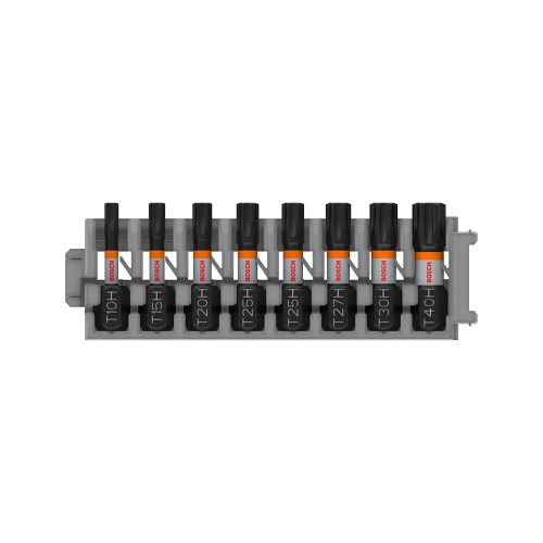 Bosch PRO Torx ütvecsavarozó bitkészlet, 25mm, 8 részes, vegyes, Pick and Click