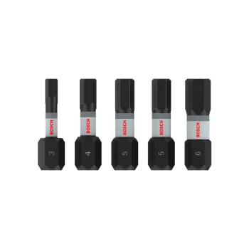   Bosch PRO Impact Hex ütvecsavarozó bitkészlet, H3, H4, H5, 2 db, H6 x 25 mm, 5 részes (Regisztrációval akár ajándék is elérhető!)
