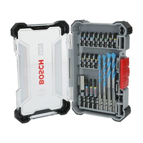 Bosch PRO Impact csavarozó és Multi Construction fúrószár készlet, 20 részes, Pick and Click