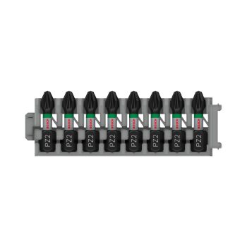   Bosch PRO Pozidriv ütvecsavarozó bitfej, PZ2, 25 mm, 8 db, Pick and Click