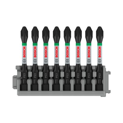 Bosch PRO Pozidriv ütvecsavarozó bitfej, PZ2, 55 mm, 8 db, Pick and Click