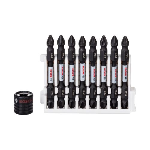 Bosch PRO Impact Control kétvégű csavarbit csomag mágneses csavartartóval, 9 db, Pick and Click