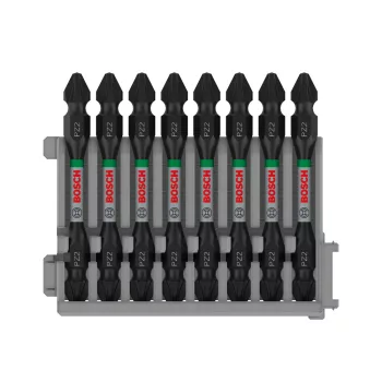   Bosch PRO kétvégű ütvecsavarozó bitfej, PZ2, 65 mm, 8 db, Pick and Click