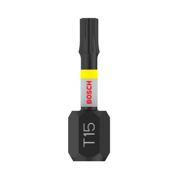  Bosch PRO Torx ütvecsavarozó bitfej, T15 x 25 mm - 2 db/cs (Regisztrációval akár extra értékes ajándék is elérhető!)
