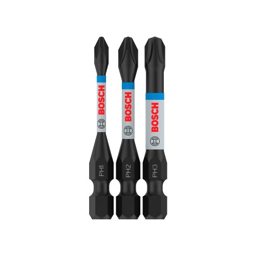 Bosch PRO Phillips ütvecsavarozó bitfej, PH1x55, PH2x55, PH3x55 mm, 3 részes