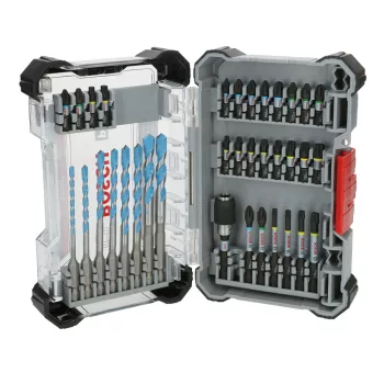   Bosch PRO Pick and Click ütvecsavarozó és Multi Construction fúrószár vegyes készlet, 35 részes (Regisztrációval akár ajándék is elérhető!)