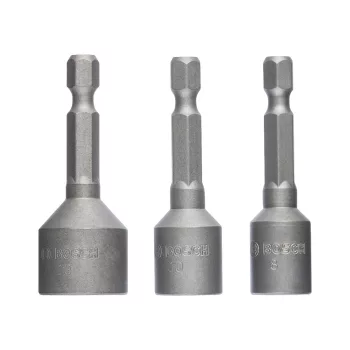   Bosch Extra Hard mágneses dugókulcs készlet 8, 10, 13 x 50 mm, 1/4" HEX befogással - 3 részes (Regisztrációval akár ajándék is elérhető!)