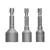 Bosch Extra Hard mágneses dugókulcs készlet 8, 10, 13 x 50 mm, 1/4" HEX befogással - 3 részes (Regisztrációval akár ajándék is elérhető!)
