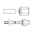 Bosch befogópatron szorítóanyával 12mm