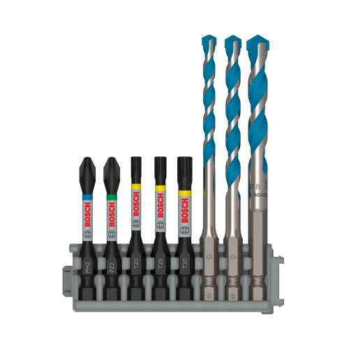 Bosch PRO Impact Set bitkészlet MC fúrószárral, 8 részes, Pick and Click