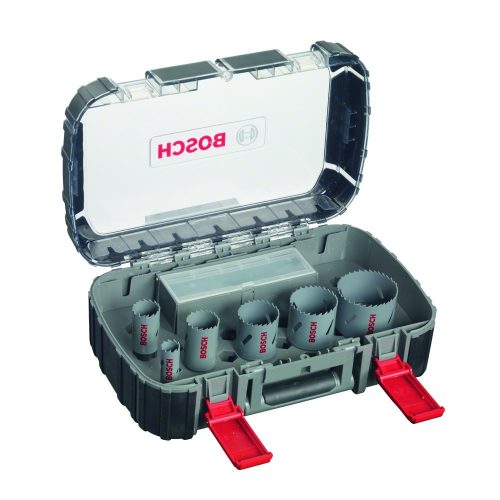 Bosch 11 részes HSS-Bimetál villanyszerelő körkivágó készlet 22-64mm