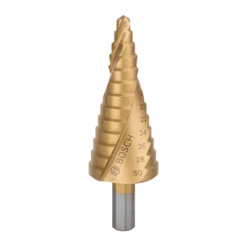   Bosch HSS-TiN lépcsős fúró 13 lépcsővel 6 - 30 mm x 93,5 mm (Regisztrációval akár extra értékes ajándék is elérhető!)