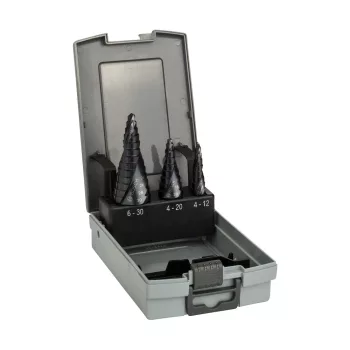   Bosch HSS-AlTiN lépcsős fúrószár készlet 4 - 12 mm, 4 - 20 mm, 6 - 30 mm - 3 részes (Regisztrációval akár ajándék is elérhető!)