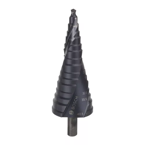 Bosch HSS-AlTiN lépcsős fúró 16 lépcsővel M10 - M40 mm x 125,5 mm kábeltömszelencékhez (Regisztrációval akár ajándék is elérhető!)
