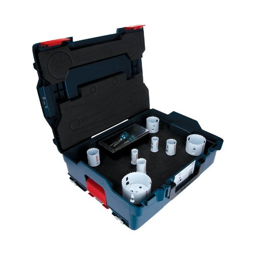 Bosch Progressor körkivágó készlet 22-83mm 8 részes, fa, fém