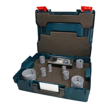   Bosch PRO Multi Material PC Plus körkivágó készlet befogóval, 11 részes, 22,25,30,35,40,51,68,83