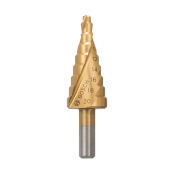   Bosch HSS-TiN lépcsős fúró 9 lépcsővel 4 - 20 mm x 70,5 mm (Regisztrációval akár extra értékes ajándék is elérhető!)