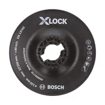   Bosch PRO alátéttányér X-LOCK Hard, 125 mm, kemény (Regisztrációval akár extra értékes ajándék is elérhető!)