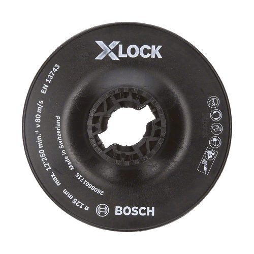 Bosch X-LOCK kemény gumitányér 125mm