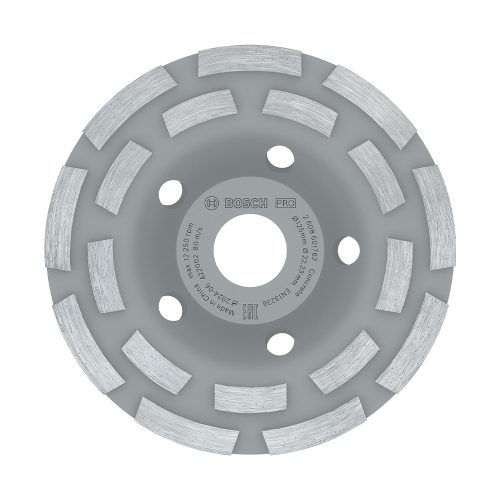 Bosch PRO gyémánt fazékkorong, 125 mm, sarokcsiszolóhoz, betonhoz, hosszú élettartam