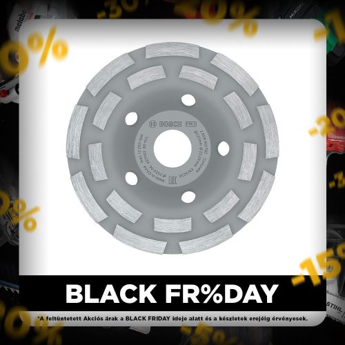 Bosch PRO gyémánt fazékkorong, 125 mm, sarokcsiszolóhoz, betonhoz, hosszú élettartam