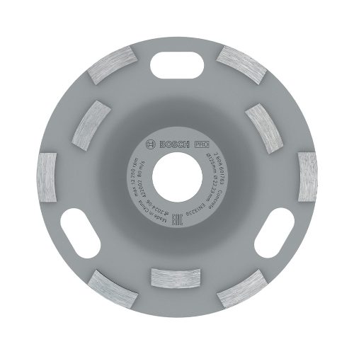 Bosch PRO gyémánt fazékkorong, 125 mm, sarokcsiszolóhoz, betonhoz, gyors csiszoláshoz