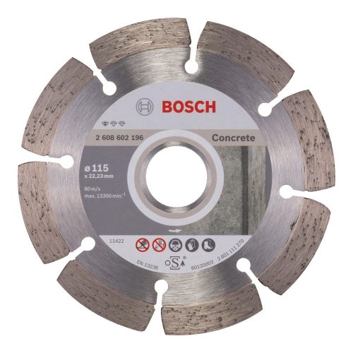 Bosch gyémánt vágókorong betonhoz 115x22,23x1,6mm