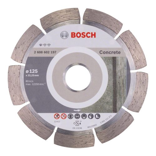 Bosch gyémánt vágókorong betonhoz 125x22,23x1,6mm