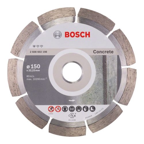 Bosch gyémánt vágókorong betonhoz 150x22,23x1,0mm