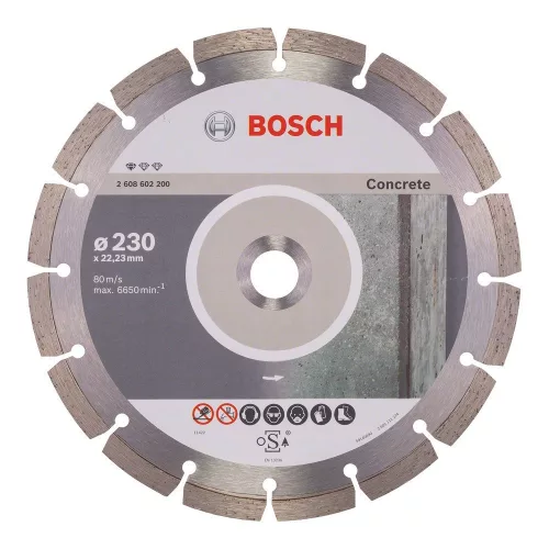 Bosch gyémánt vágókorong betonhoz 230x22,23x2,3mm (Regisztrációval akár extra értékes ajándék is elérhető!)