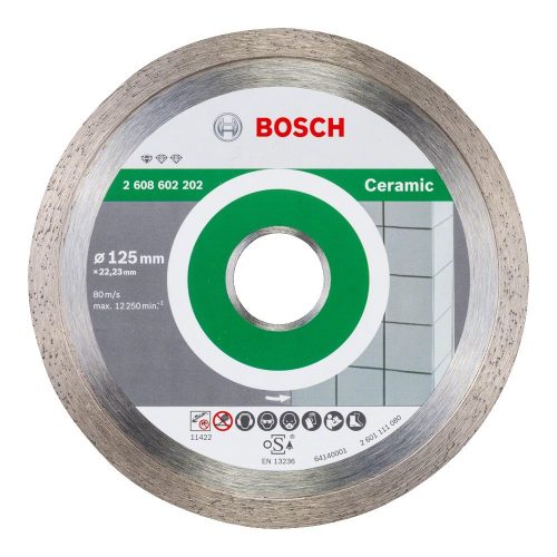Bosch gyémánt vágókorong csempéhez 125x22,23x1,6mm