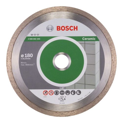 Bosch gyémánt vágókorong csempéhez 180x22,23x1,6mm