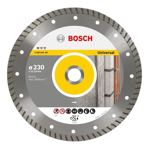 Bosch Turbo gyémánt vágókorong általános felhasználásra 230x22,23x2,5mm