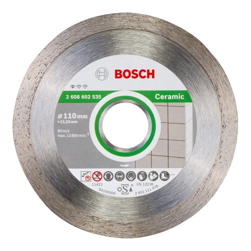 Bosch gyémánt vágókorong csempéhez 110x22,23x1,6mm