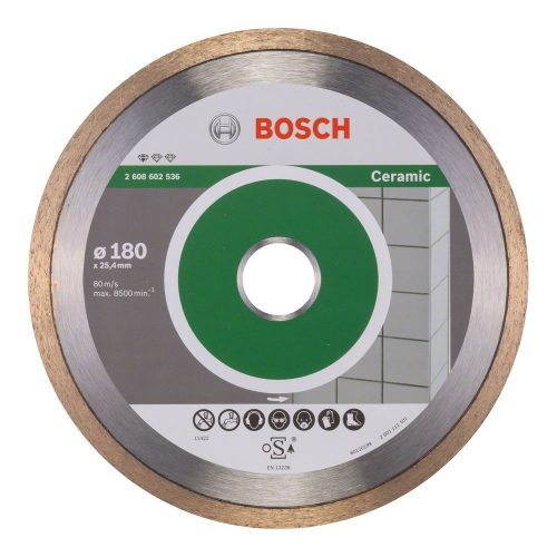 Bosch gyémánt vágókorong csempéhez 180x25,4x1,6mm