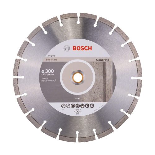 Bosch gyémánt vágókorong betonhoz 300x20/25,4x3,8mm