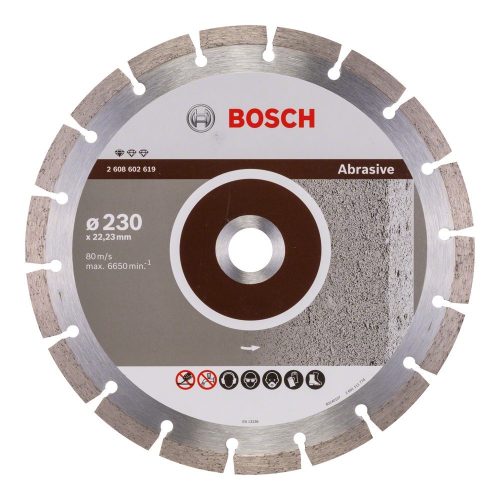 Bosch gyémánt vágókorong abrazív anyagokhoz 230x22,23x2,3mm
