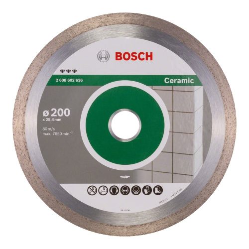 Bosch gyémánt vágókorong csempéhez 200x25,4x2,2mm