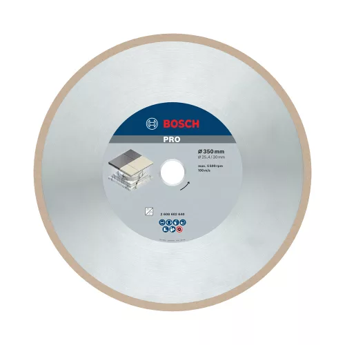 Bosch PRO Ceramic gyémánt vágókorong, 350x30/25,4 mm, márvány, csempe, kerámia (Regisztrációval akár ajándék is elérhető!)
