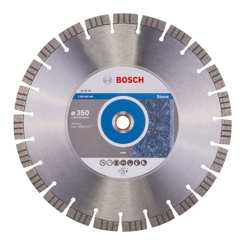 Bosch gyémánt kővágókorong 350x20/25,4x3,2mm