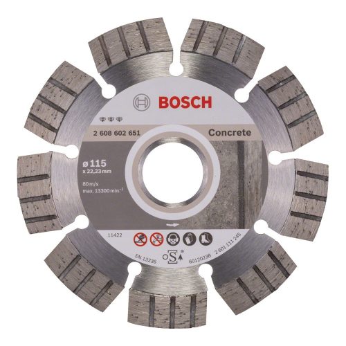 Bosch gyémánt vágókorong betonhoz 115x22,23x1,2mm