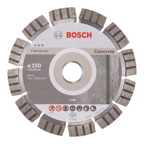Bosch gyémánt vágókorong betonhoz 150x22,23x1,4mm