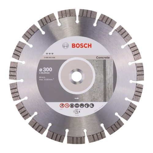 Bosch gyémánt vágókorong betonhoz 300x22,23x3,8mm