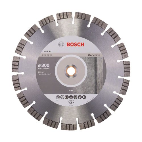 Bosch gyémánt vágókorong betonhoz 300x20/25,4x3,8mm