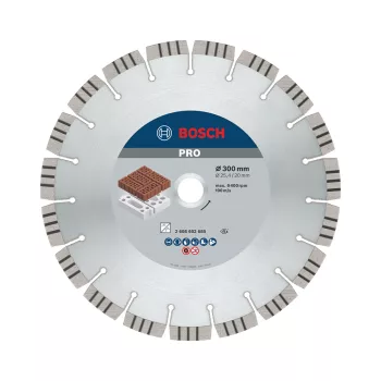   Bosch PRO Abrasive gyémánt vágókorong, 300x20/25,4 mm, cserép, mészkő, gipsz, gázbeton, beton