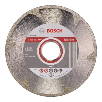   Bosch PRO Marble galvanizált gyémánt vágókorong, 115x22,23 mm, márvány (Regisztrációval akár extra értékes ajándék is elérhető!)