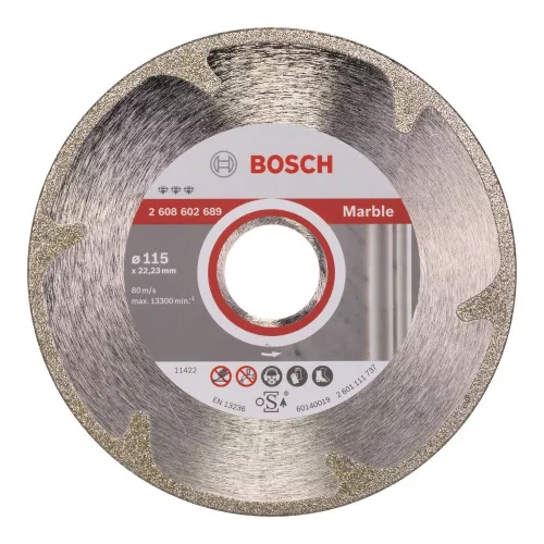Bosch PRO Marble galvanizált gyémánt vágókorong, 115x22,23 mm, márvány (Regisztrációval akár extra értékes ajándék is elérhető!)