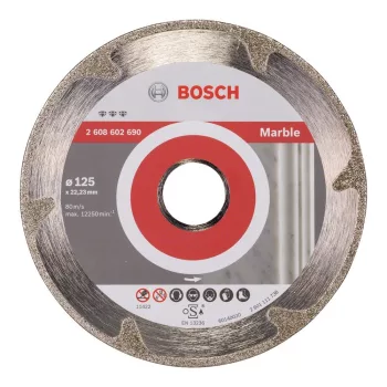   Bosch PRO Marble galvanizált gyémánt vágókorong, 125x22,23 mm, márvány (Regisztrációval akár extra értékes ajándék is elérhető!)