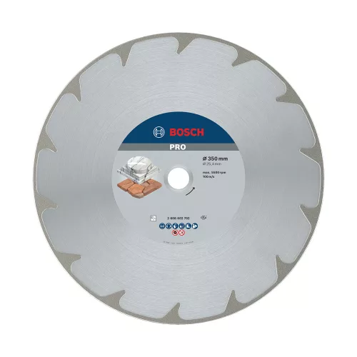 Bosch PRO Marble galvanizált gyémánt vágókorong, 350x25,4 mm, márvány (Regisztrációval akár extra értékes ajándék is elérhető!)